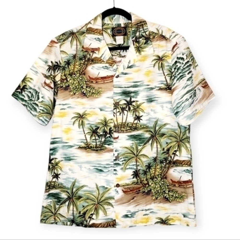 Hawaiian Reserve Collection Cotton Hawaiian Shirt